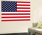 Stars and Stripes US Flag Mini Mural Huge Poster Print