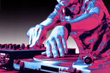 DJ Turntable Pop Art Print Poster Poster