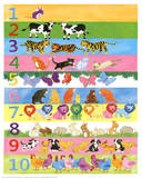 1 to 10 Counting with Animals Educational Poster