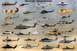 Laminated Military Helicopters Aircraft Print Poster