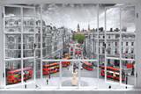 London Window Art Print Poster
