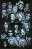 Metal Heroes (Ozzy Scott Ian Metallica Lemmy David Lee Roth Van Halen Led Zeppelin ) Poster