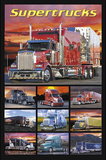 Supertrucks (Semi Trucks) Art Poster Print