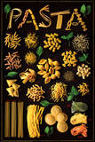 Pasta (Types) Art Poster Print