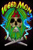 Weed Mon Pot Marijuana Blacklight Poster Print