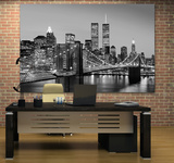 New York City Brooklyn Bridge by Henri Silberman Mini Mural Huge Poster Art Print