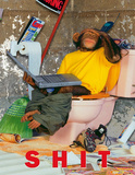 Bongo Bongo (Monkey on Toilet) Art Poster Print