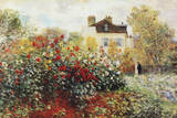 Claude Monet The Artist's Garden Art Print Poster