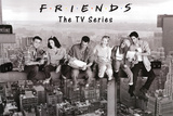 Friends Lunch on Skyscraper over New York TV Poster Print