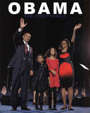 Barack Obama and First Family Art Print Poster Mini Poster