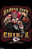 Kansas City Chiefs (Mascot, Grinding It Out Since 1960) Sports Poster Print