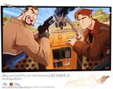 Serenity Movie Keep Flyin' Scenes Grenades Art Print Poster