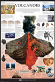 Volcanoes Dorling Kindersley Educational Poster Print