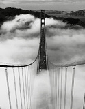 Misty Morning (Golden Gate Bridge) Art Poster Print Mini Poster