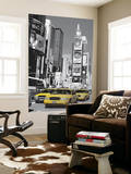 New York City Taxis in Times Square Mini Mural Huge Poster Art Print Wall Mural