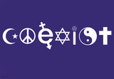 Buy Coexist Symbols Motivational Poster Print at AllPosters.com