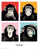 The Chimp Pop Art Print Poster,