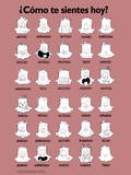 Como te Sientes Hoy How are You Feeling Today Motivational Poster Art Print