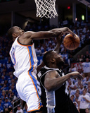 Oklahoma City, OK - June 2: Serge Ibaka and DeJuan Blair