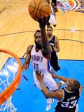 Oklahoma City, OK - June 2: James Harden and Boris Diaw
