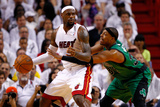 Miami, FL - May 28: LeBron James and Paul Pierce