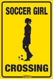 Soccer Girl Crossing