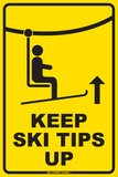Keep Ski tips up