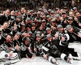 The Los Angeles Kings Team Celebration on ice after Winning Game 6 of the 2012 Stanley Cup Finals