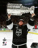 Jonathan Quick with the Stanley Cup Trophy after Winning Game 6 of the 2012 Stanley Cup Finals