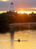 A Man Rowing across the Charles River