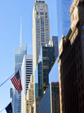 Modern Architecture of Buildings Along 42nd Street in Mid Town Manhattan, New York City, New York, 