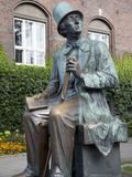 Hans Christian Anderson Monument and City Hall, Copenhagen, Denmark, Scandinavia, Europe