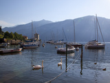 Boat Harbour and Lake, Bellagio, Lake Como, Lombardy, Italian Lakes, Italy, Europe