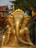 Ganesh Statue in Wat Deydos, Kompong Cham, Cambodia, Indochina, Southeast Asia