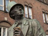 Hans Christian Anderson Monument and City Hall, Copenhagen, Denmark, Scandinavia, Europe