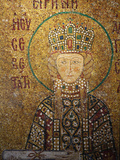 Mosaic of Empress Irene Holding a Scroll, Hagia Sophia, Istanbul, Turkey, Europe