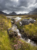 View over Loch Caol to Sgurr Nan Gillean and Marsco, Glen Sligachan, Isle of Skye, Highlands, Scotl