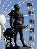 Statue of Sir Francis Drake, Plymouth Hoe, Plymouth, Devon, England, United Kingdom, Europe