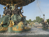 Fountain at Place De La Concorde, Paris, France, Europe