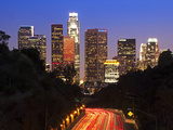 Pasadena Freeway (Ca Highway 110) Leading to Downtown Los Angeles, California, United States of Ame
