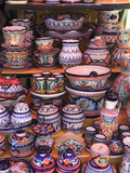 Talavera Pottery, El Parian Market, Puebla, Historic Center, Puebla State, Mexico, North America