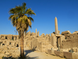 Obelisks of Tuthmosis I and Hatshepsut, Temple of Amun, Karnak, Thebes, UNESCO World Heritage Site,