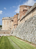 Interior Ramparts of Salses-Le-Chateau in Languedoc-Roussillon, France, Europe