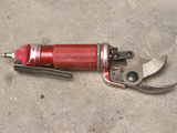 Pneumatic Compressed Air Driven Secateur Shears for Pruning Vines, Chateau Belingard, Bergerac