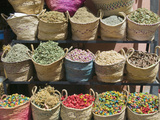 Spices for Sale, Souk in the Medina, Marrakech (Marrakesh), Morocco
