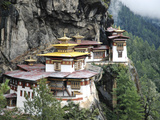 Tigernest, Very Important Buddhist Temple High in the Mountains, Himalaya, Bhutan