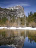 Mt. Watkins Reflected in Mirror Lake, Yosemite Np, California, Usa
