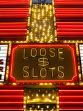 Detail of Fremont Casino Sign, Fremont Street Experience, Downtown, Las Vegas, Nevada, Usa