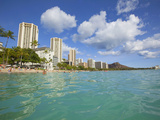 Waikiki Beach, Honolulu, Oahu, Hawaii, Usa