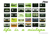 Steez Life Is A Mixtape - Green Art Print Poster